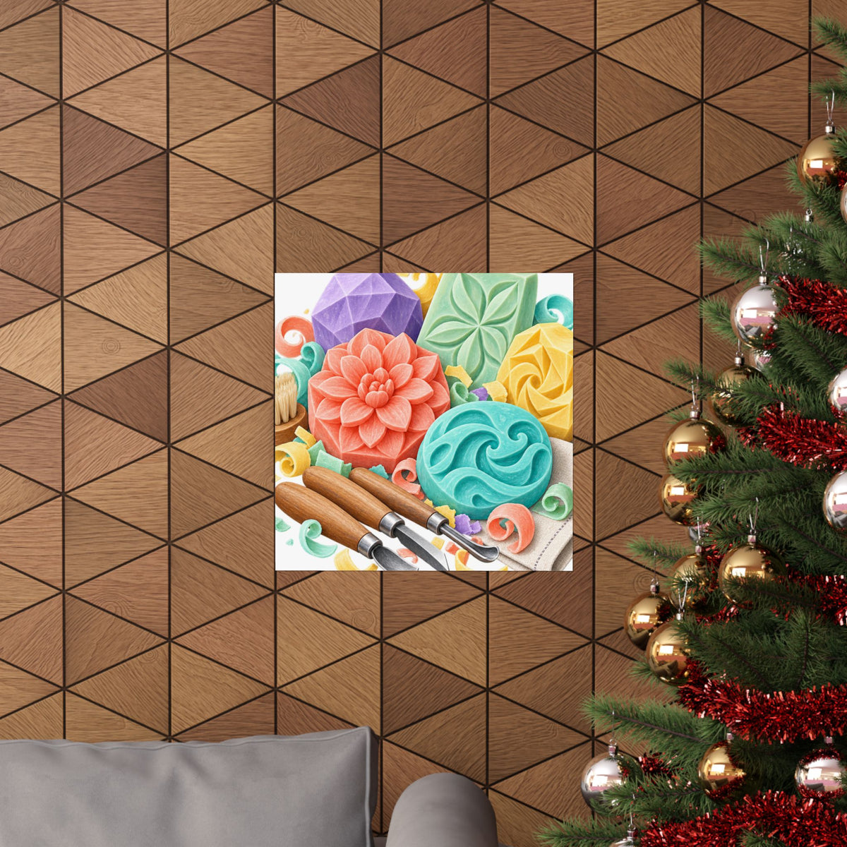 Colorful Soap Carving Workshop Poster