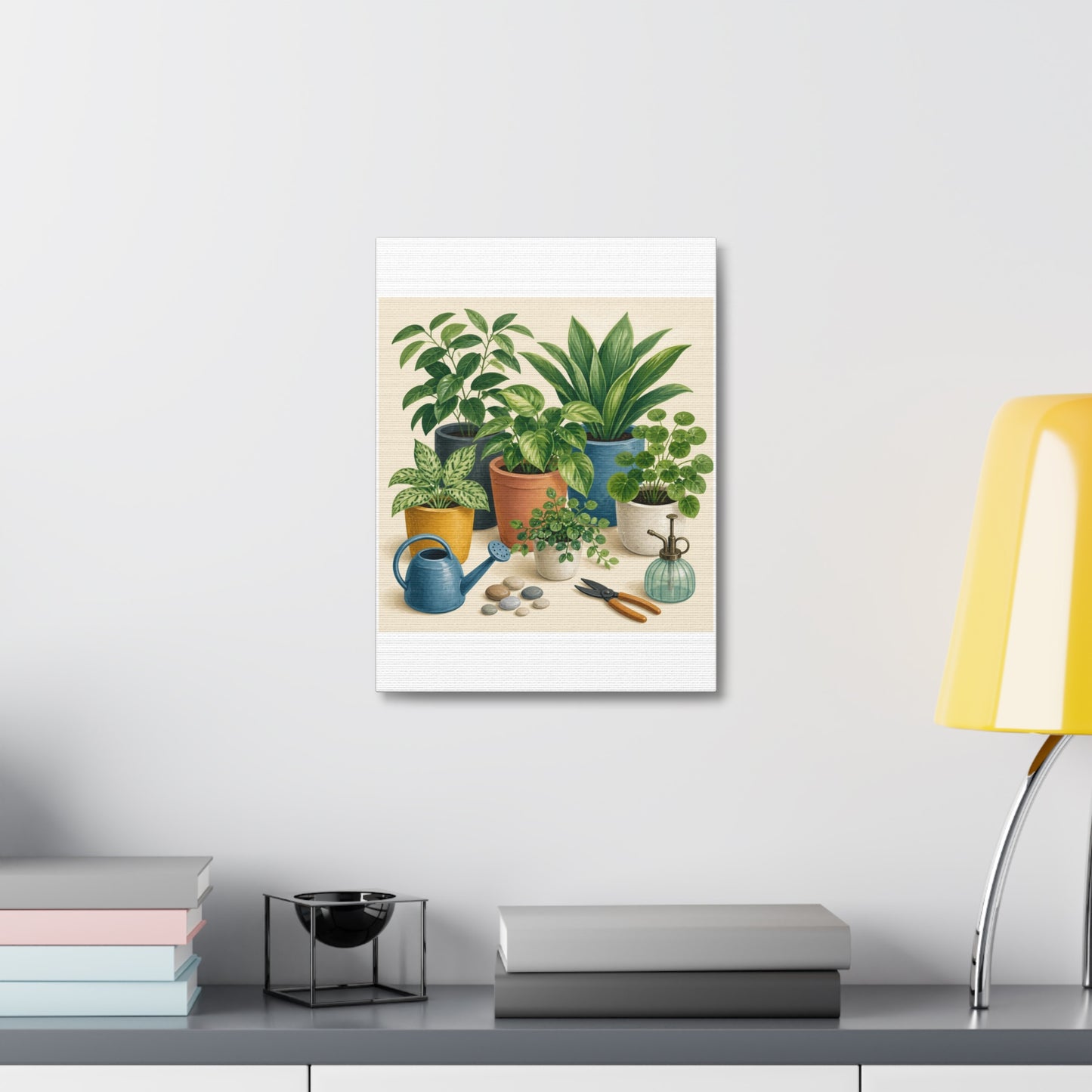 Calm Indoor Houseplant Collection Art Canvas Art