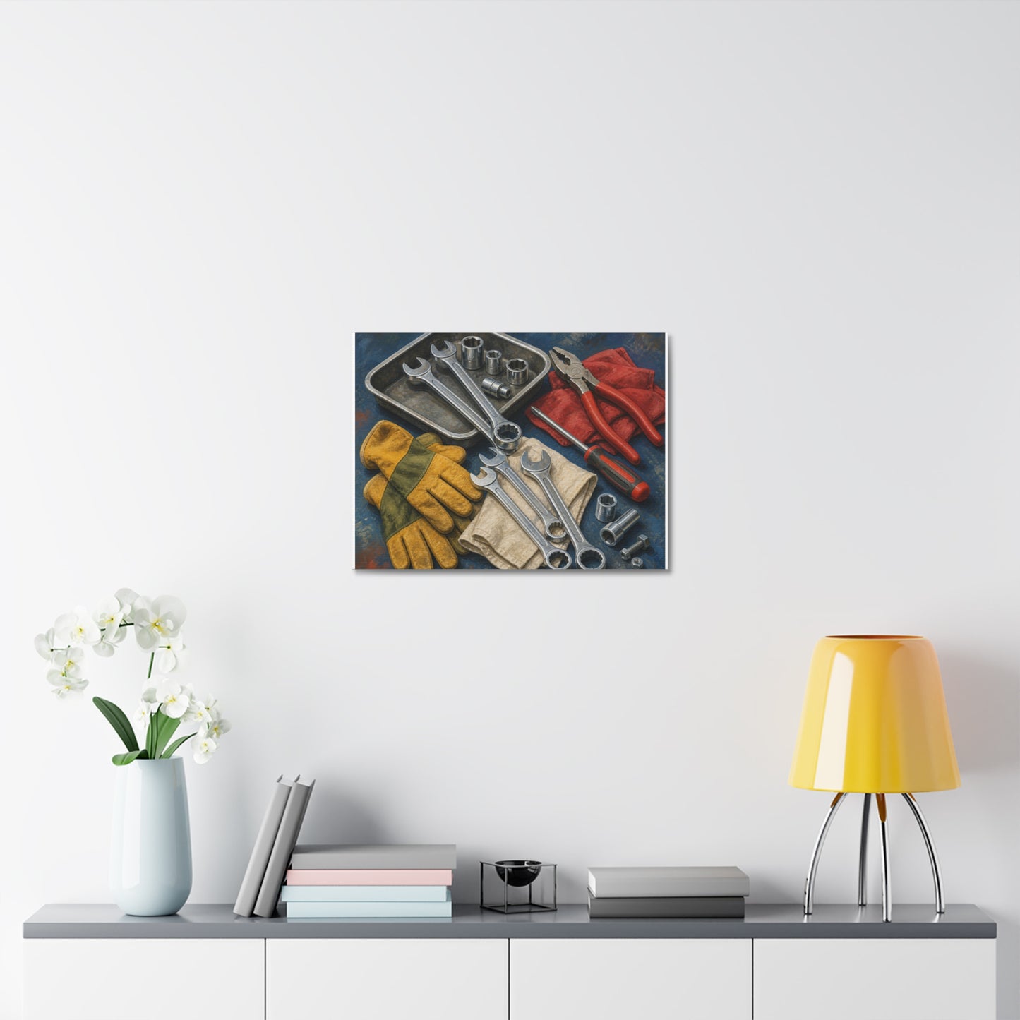 Classic Mechanic Hand Tools Art Canvas Art