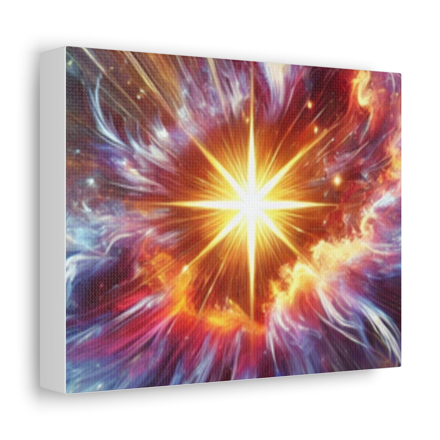 Cosmic Starburst Energy Abstract Space Canvas Wall Art Gift