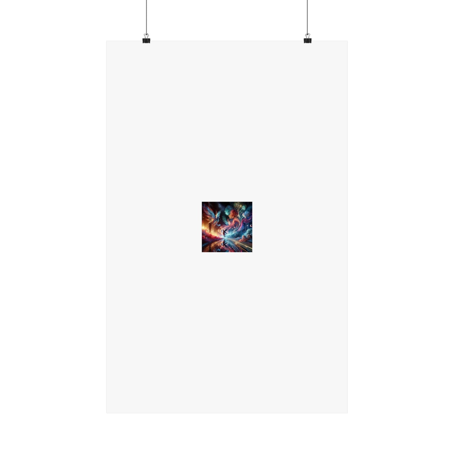 Cosmic Aurora Dancer Dreamscape Celestial Dance Poster