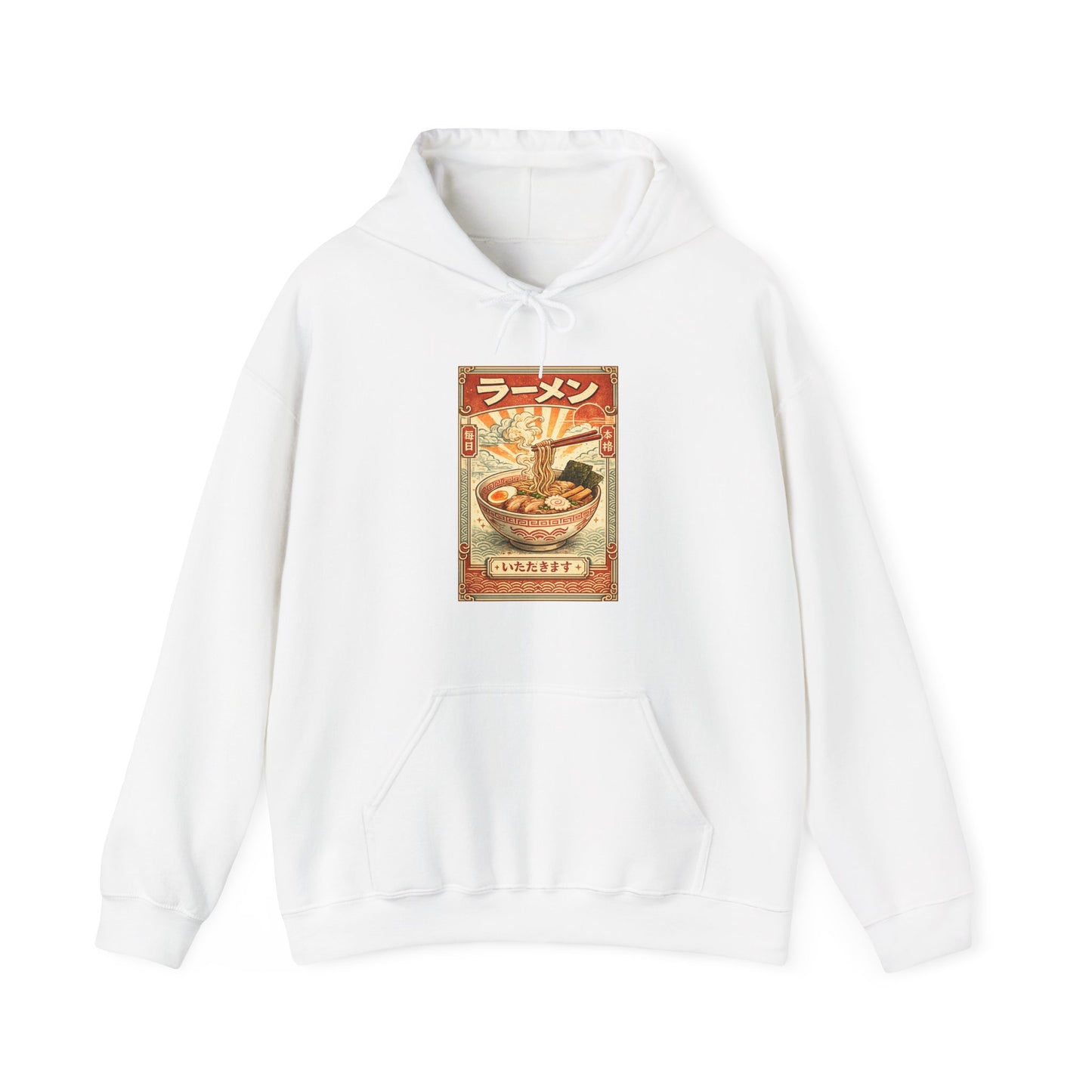 Vintage Ramen Bowl Illustration Hoodie