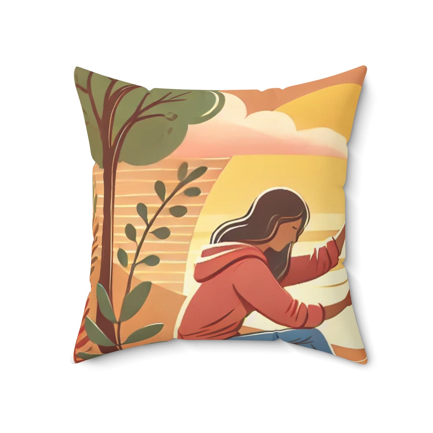 Helping Hands Sunset Garden Decorative Pillow