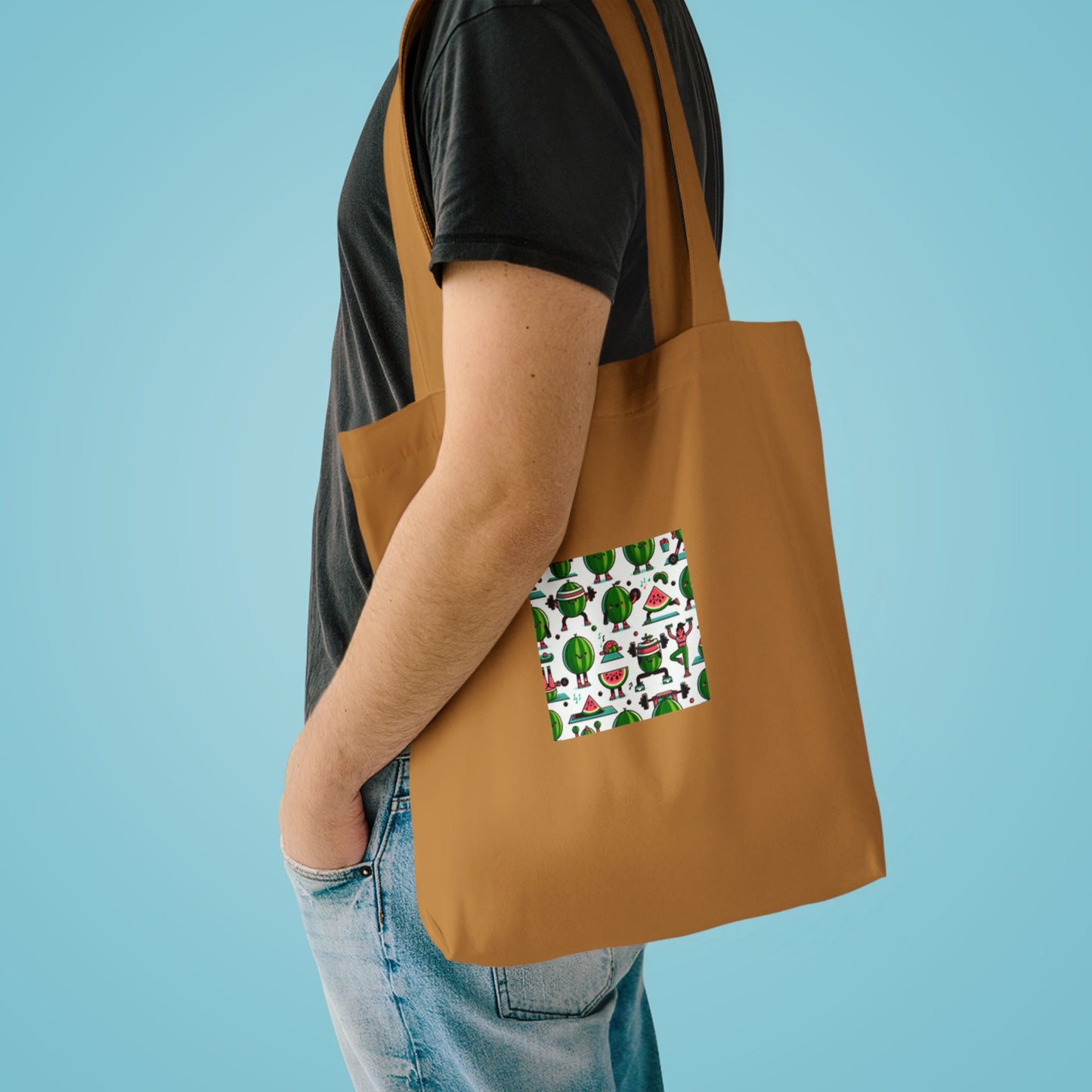 Watermelon Workout Club Cute Food Fitness Tote Bag