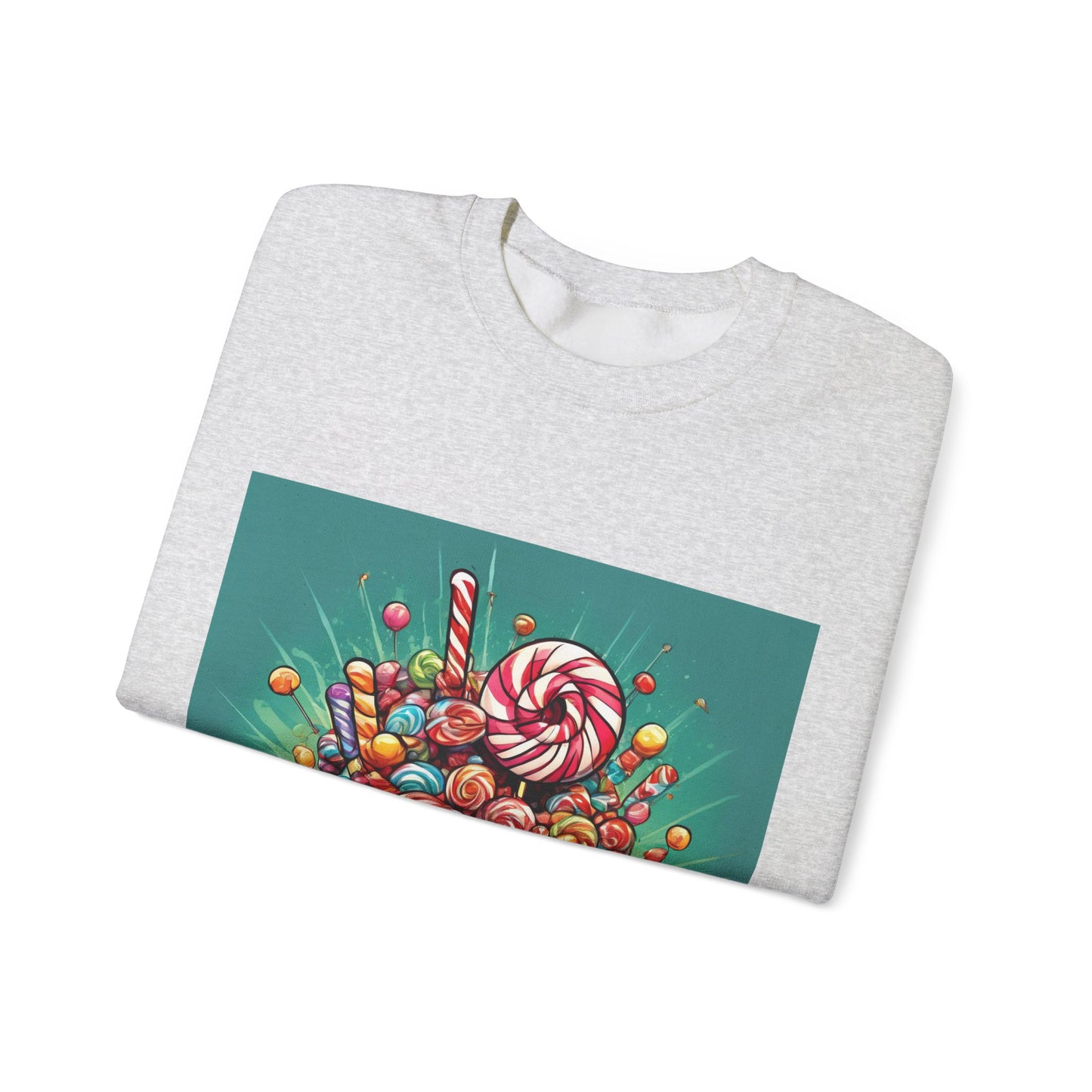 Holiday Candy Bucket Sweets Gift Art Sweatshirt