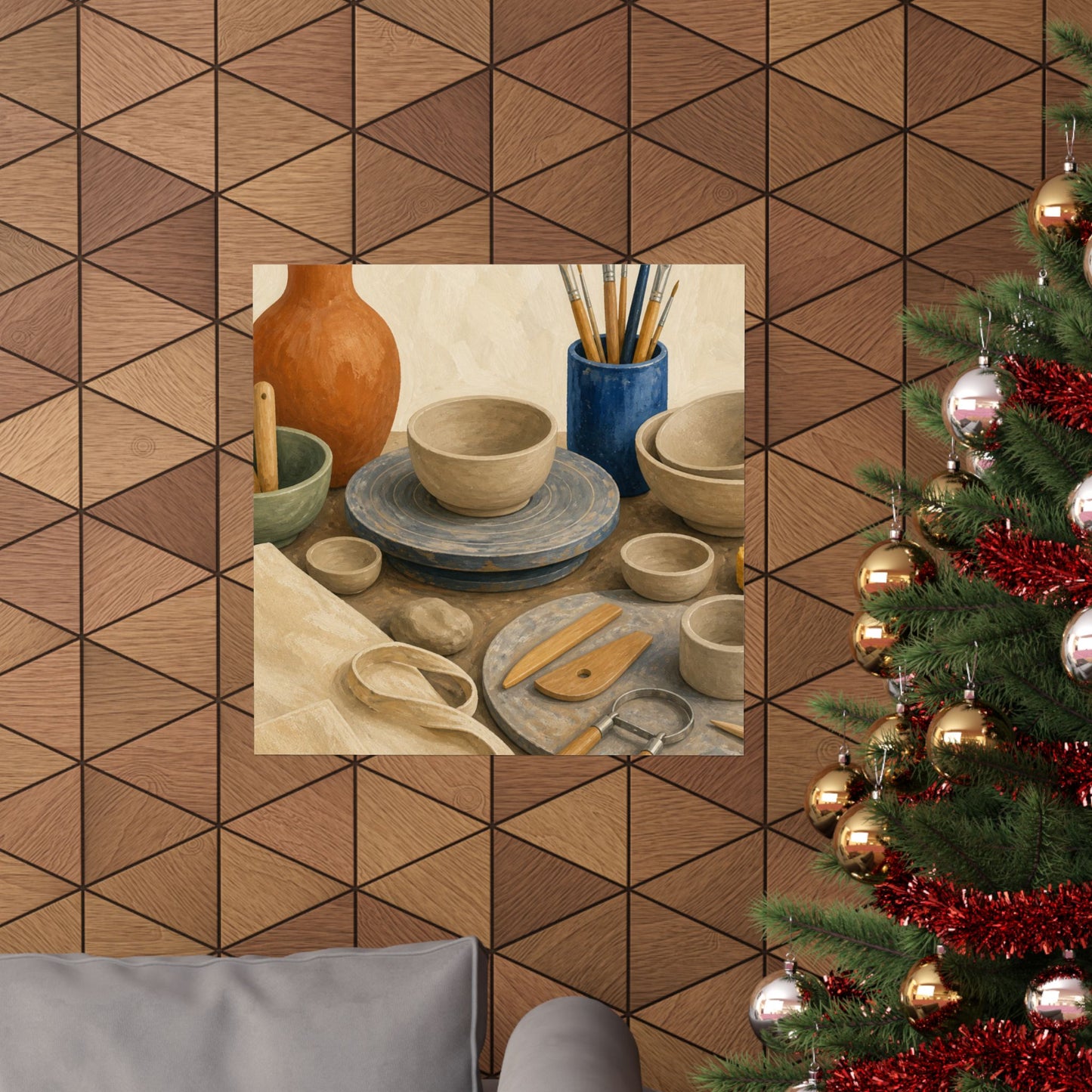Colorful Pottery Studio Hobby Poster
