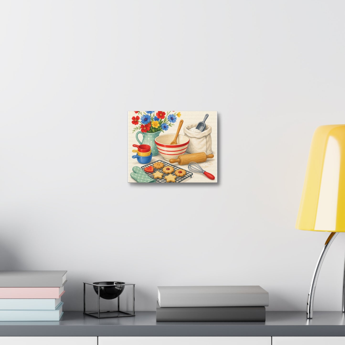 Cheerful Home Baking Hobby Canvas Art