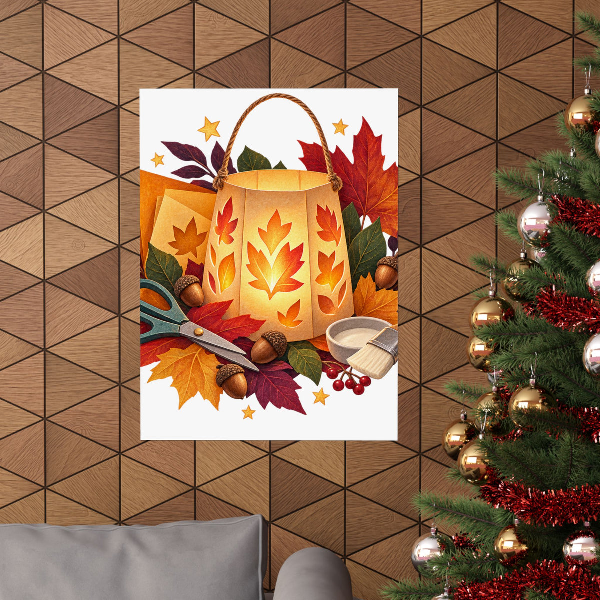 Autumn Lantern Making Workshop Poster