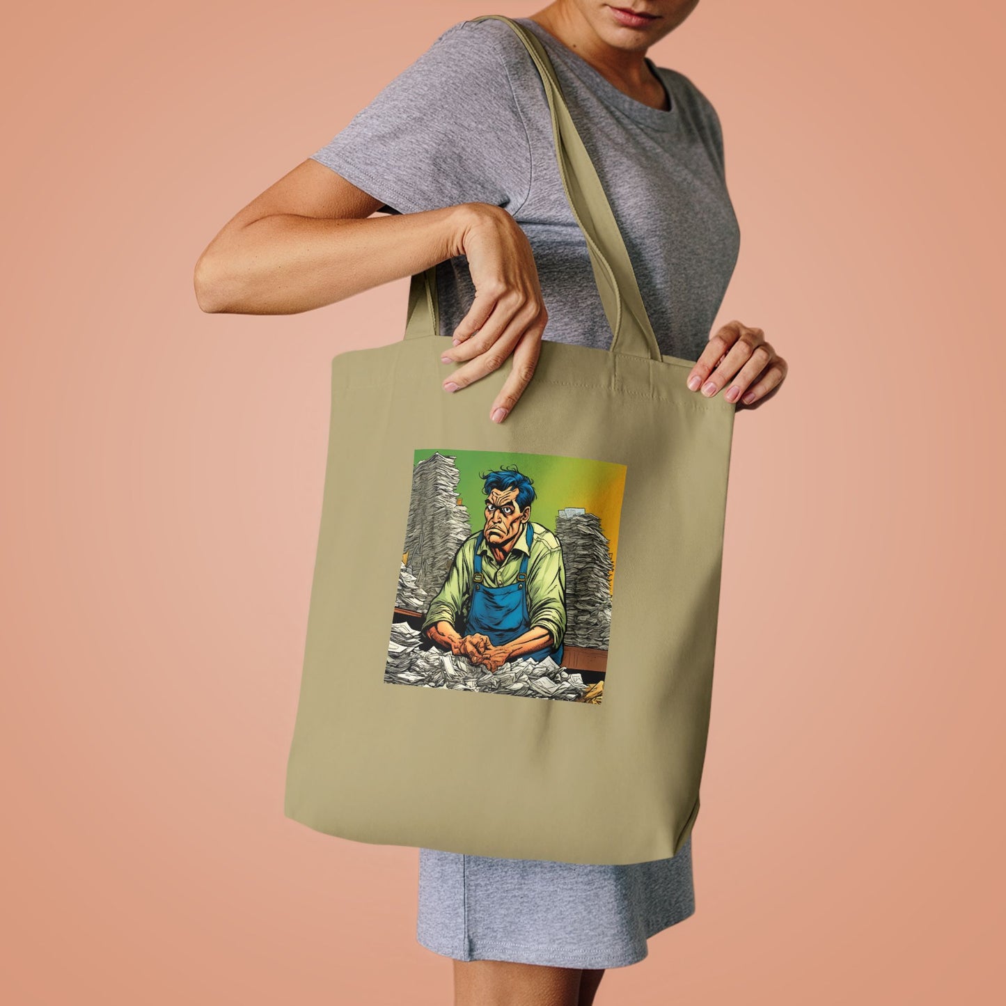 Paperwork Chaos Desk Worker Funny Office Art Tote Bag