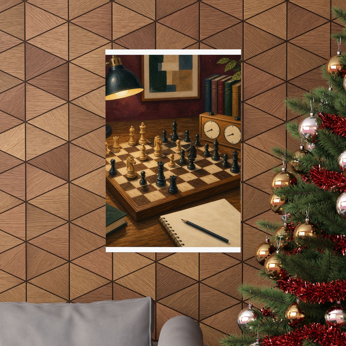 Cozy Chess Strategy Game Hobby Poster