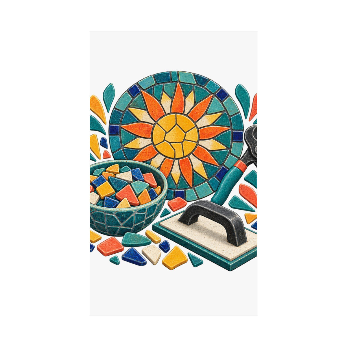 Sunburst Mosaic Making Workshop Poster