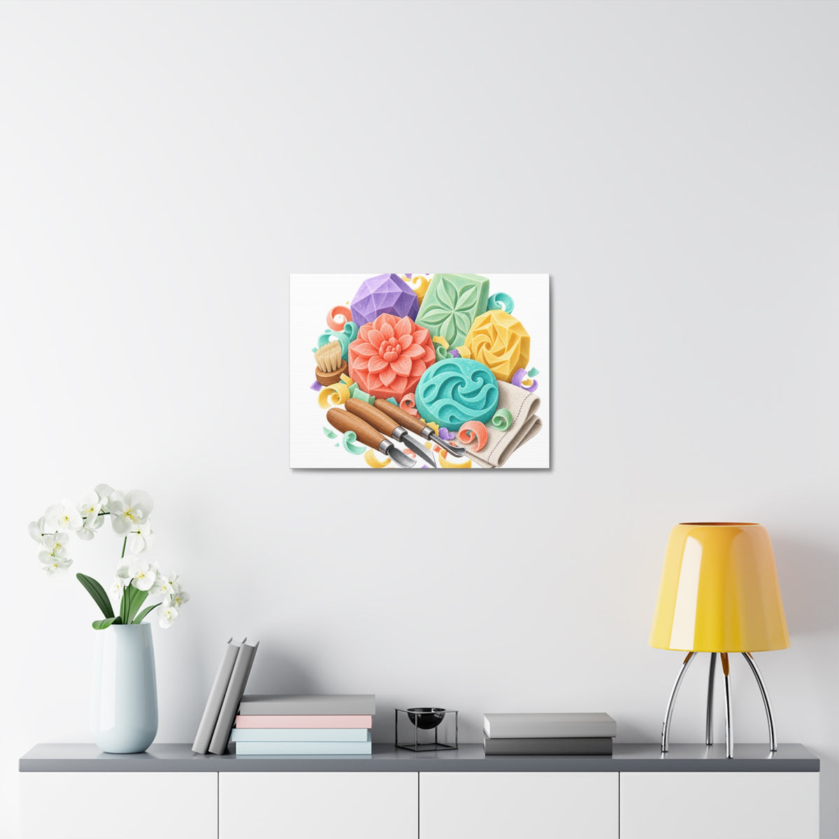 Colorful Soap Carving Workshop Canvas