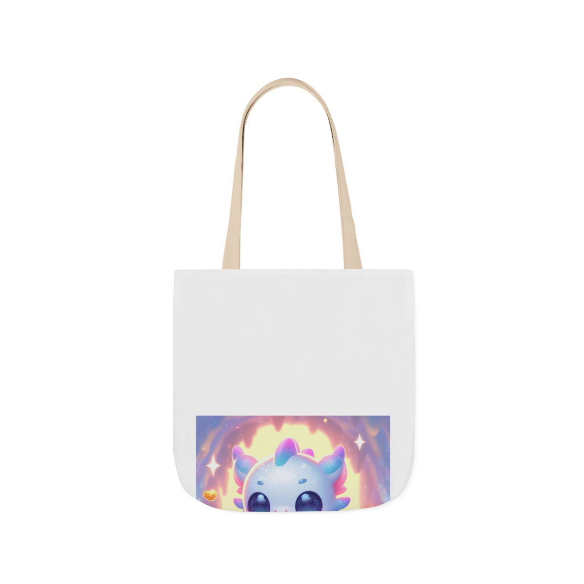 Pastel Treasure Dragon Kawaii Fantasy Canvas Tote Bag