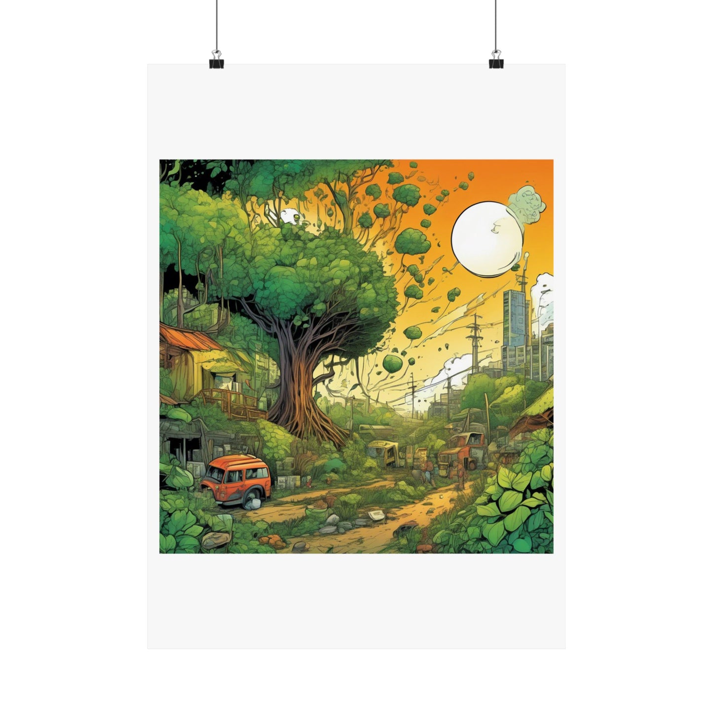 Cottage Road Landscape Nature Gift Art Poster