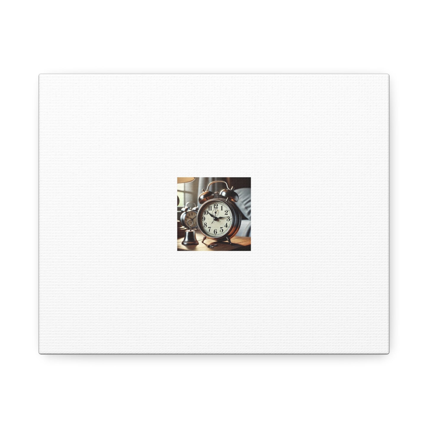 Vintage Alarm Clock Morning Routine Classic Clock Canvas Art