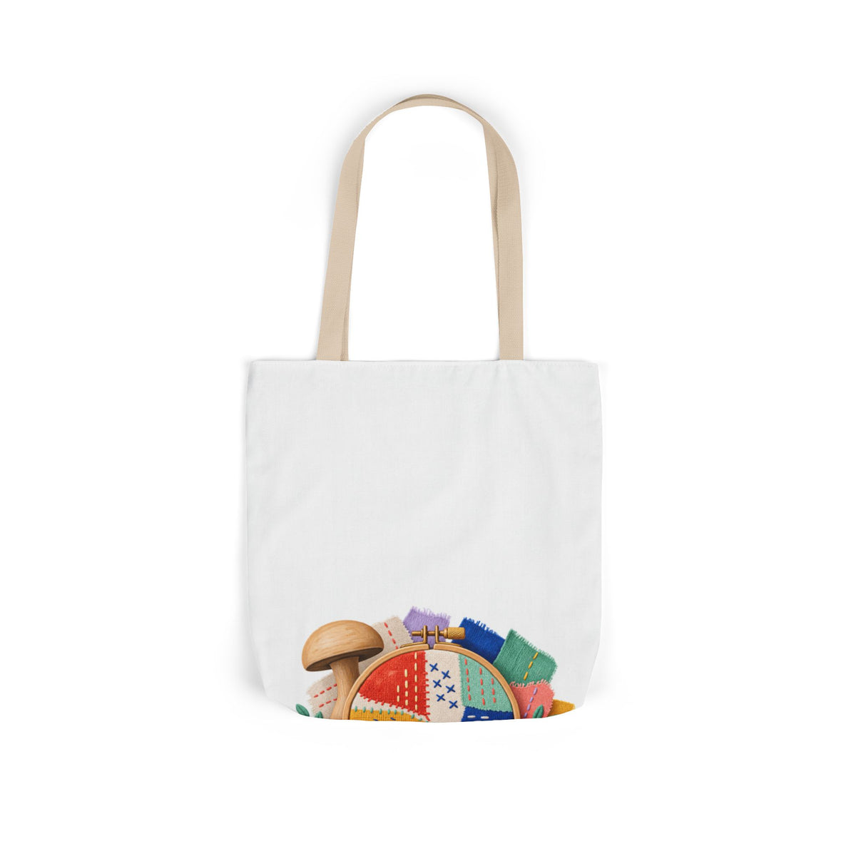 Colorful Visible Mending Workshop Tote Bag