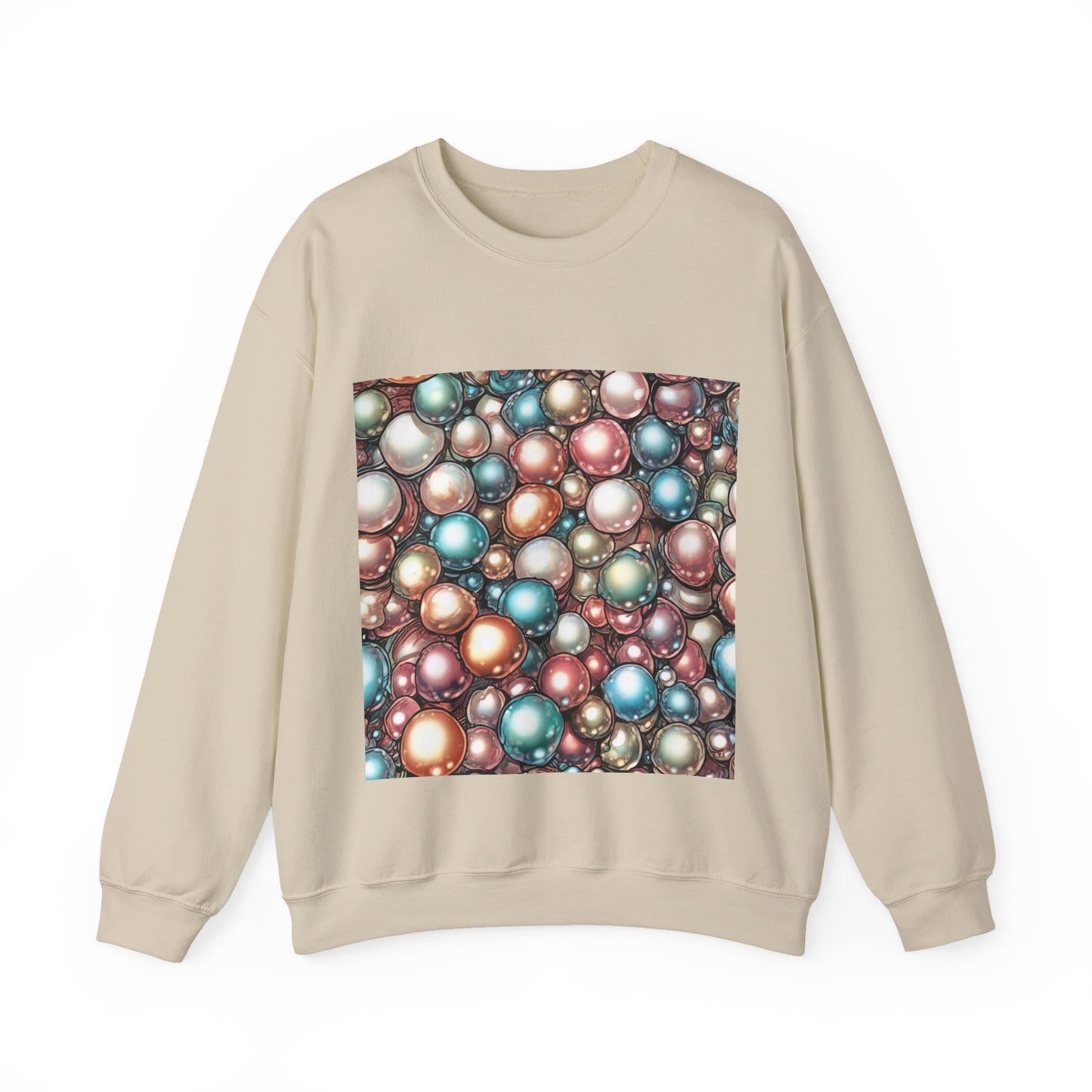 Rainbow Pearl Marble Abstract Gift Art Sweatshirt