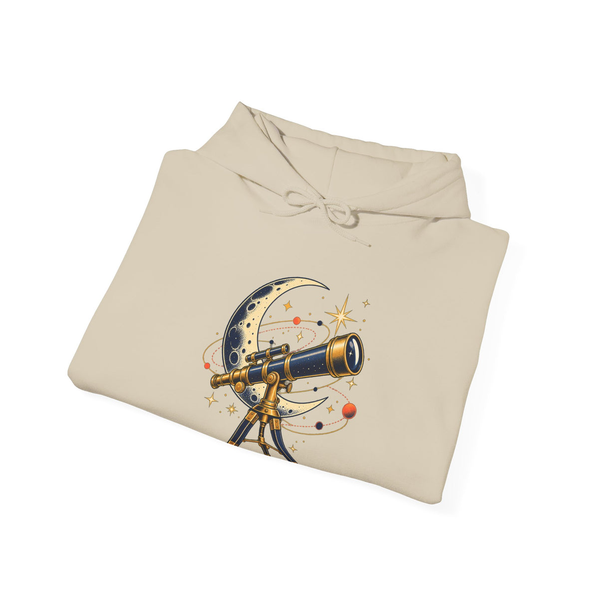 Vintage Telescope Celestial Astronomy Hoodie