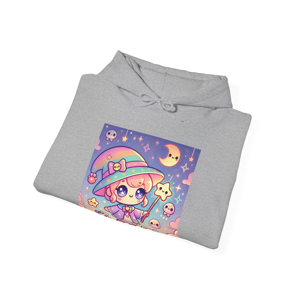 Kawaii Moon Wand Pastel Fantasy Art Hoodie