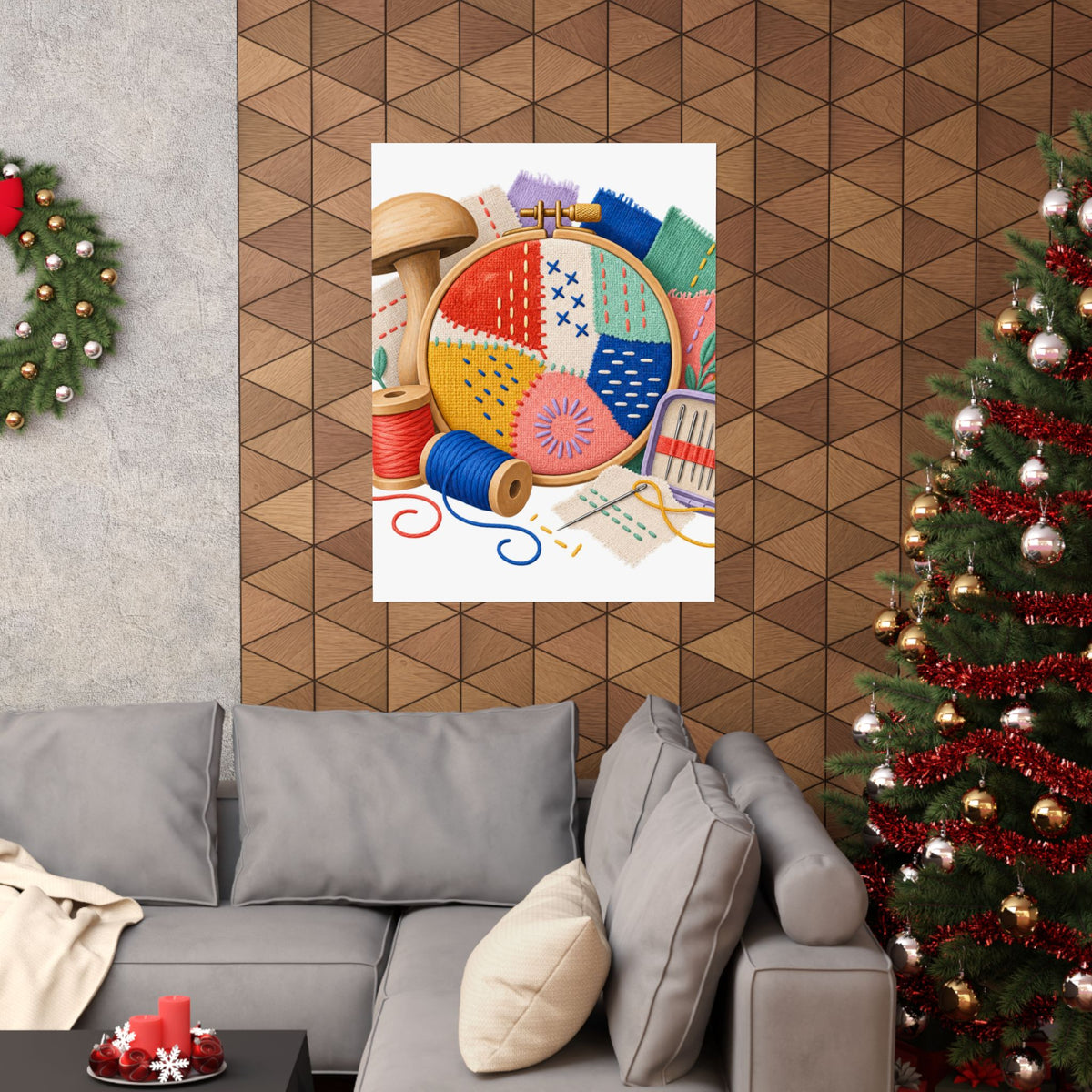 Colorful Visible Mending Workshop Poster