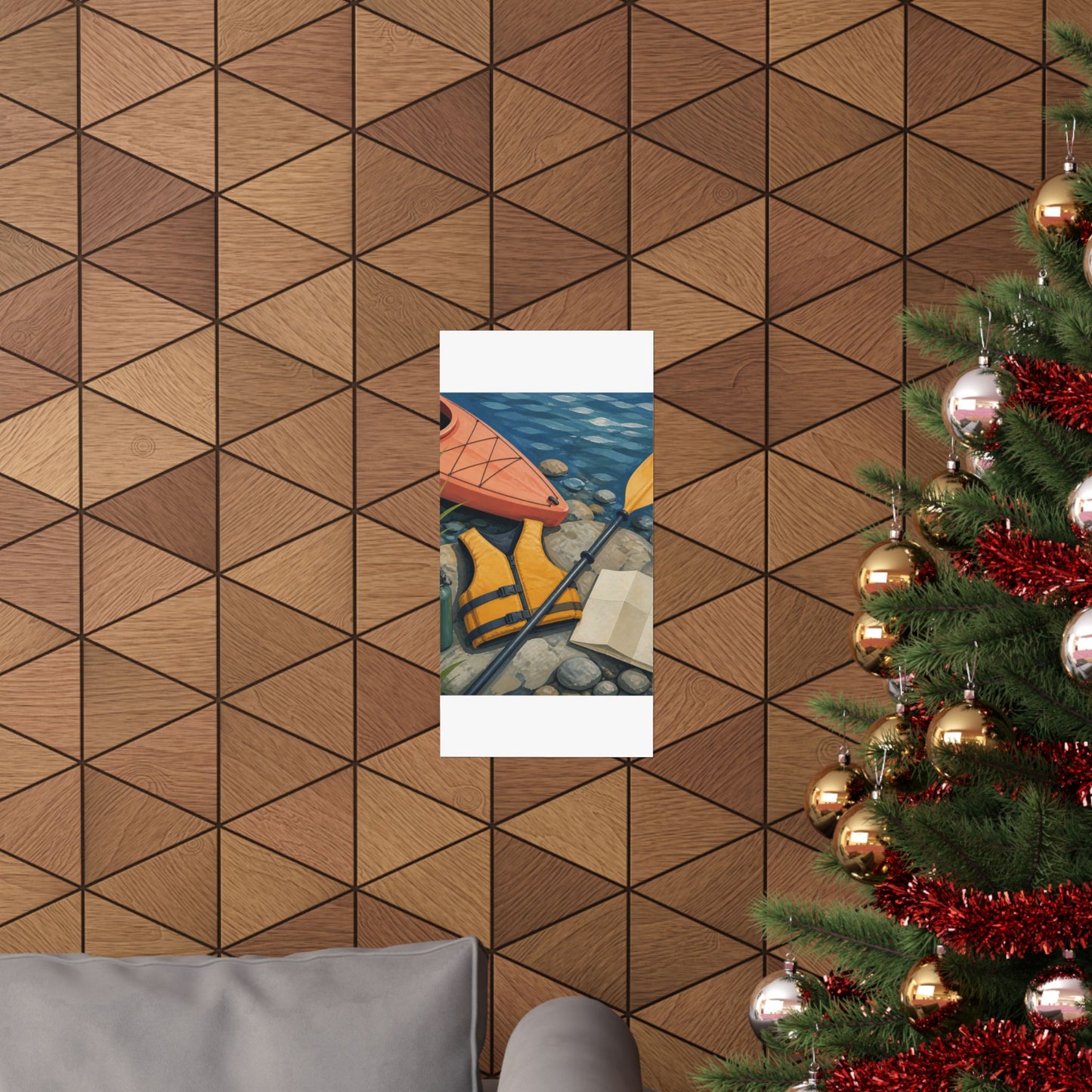 Calm Kayaking Adventure Art Poster