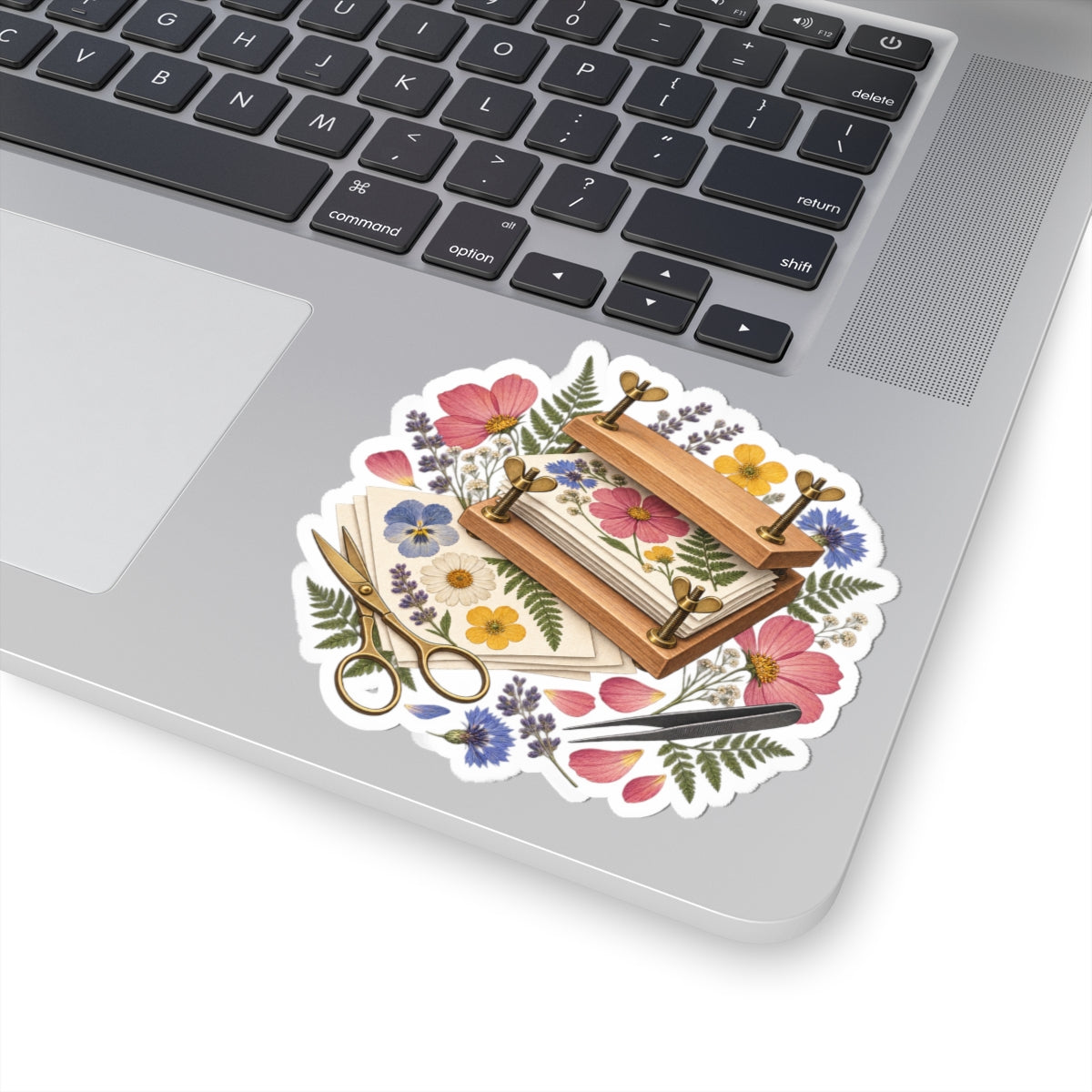 Botanical Flower Press Workshop Sticker