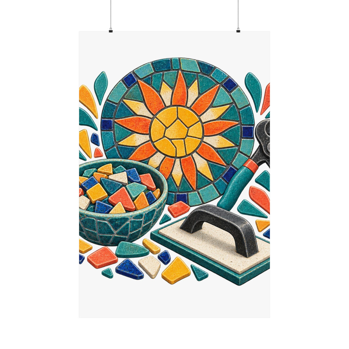 Sunburst Mosaic Making Workshop Poster