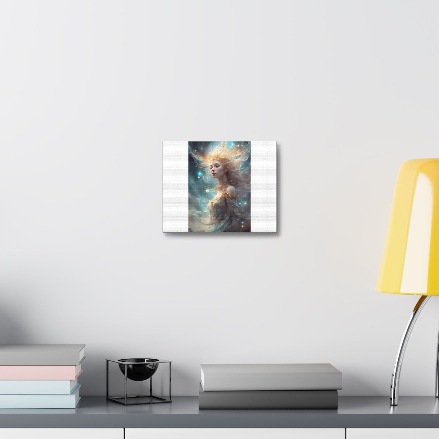 Solar Celestial Spirit Fantasy Portrait Canvas