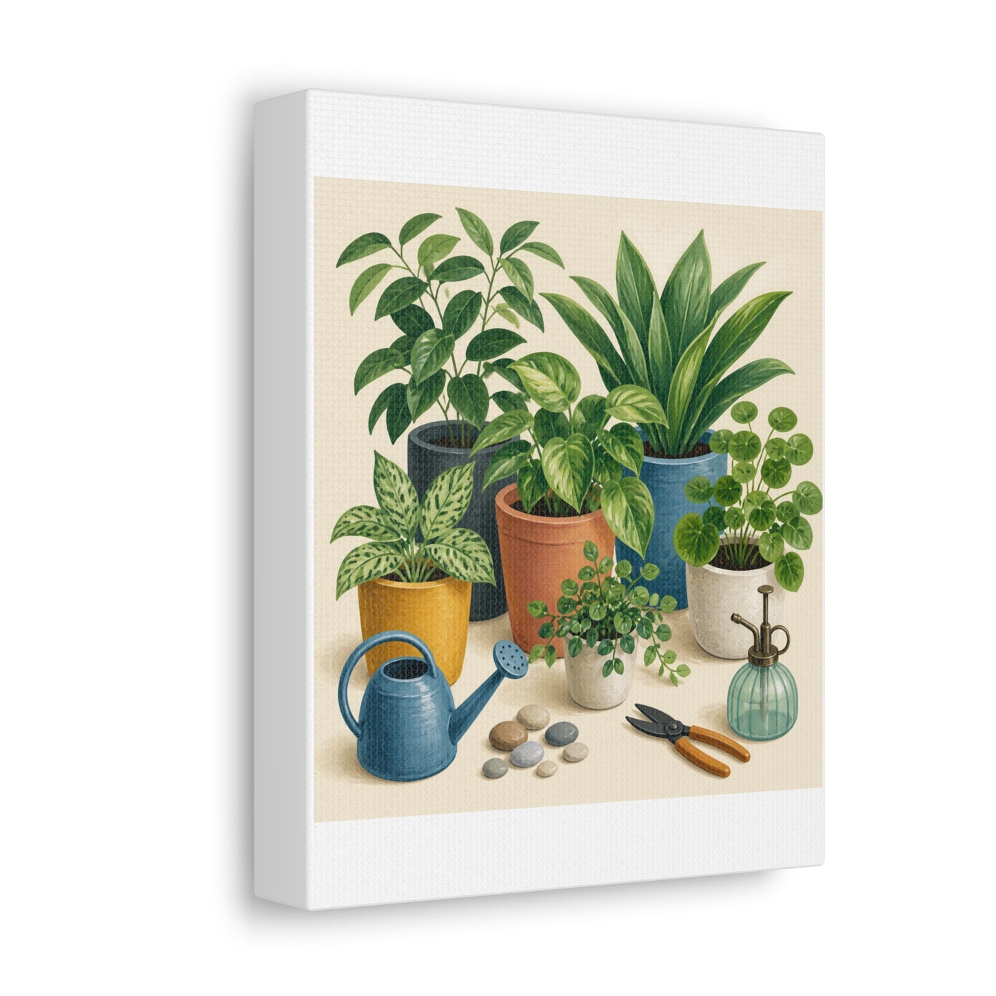 Calm Indoor Houseplant Collection Art Canvas Art