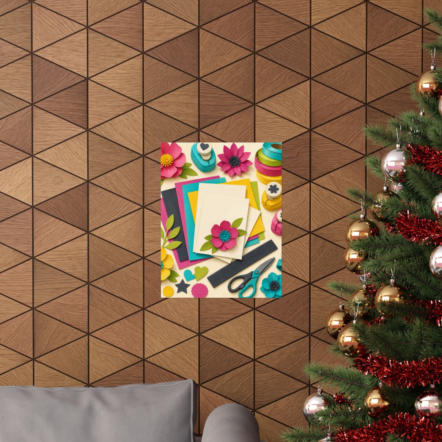 Bright Paper Crafting Hobby Poster