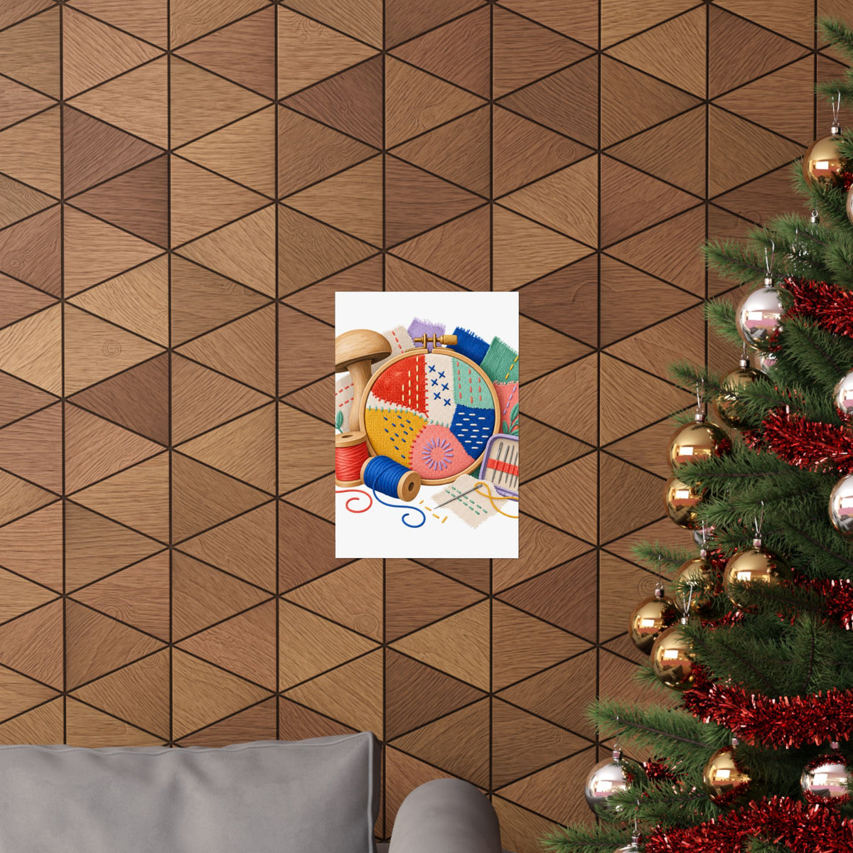 Colorful Visible Mending Workshop Poster
