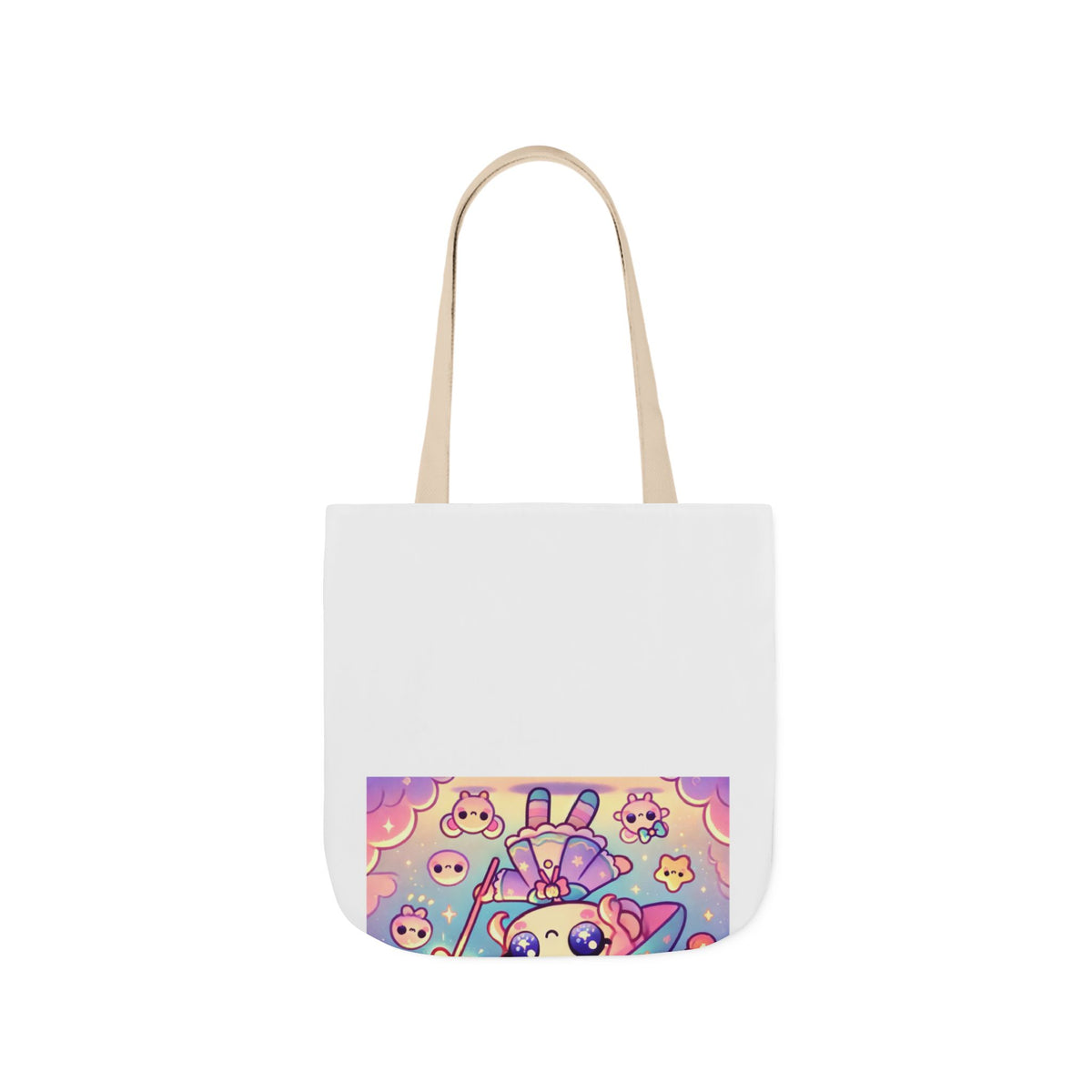Kawaii Moon Wand Pastel Fantasy Art Canvas Tote Bag