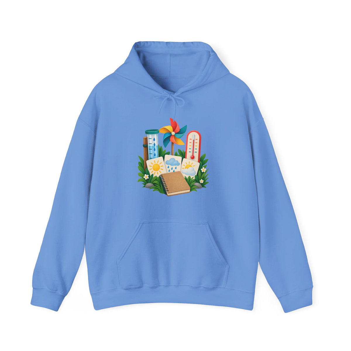 Colorful Backyard Weather Watching Kit Hoodie
