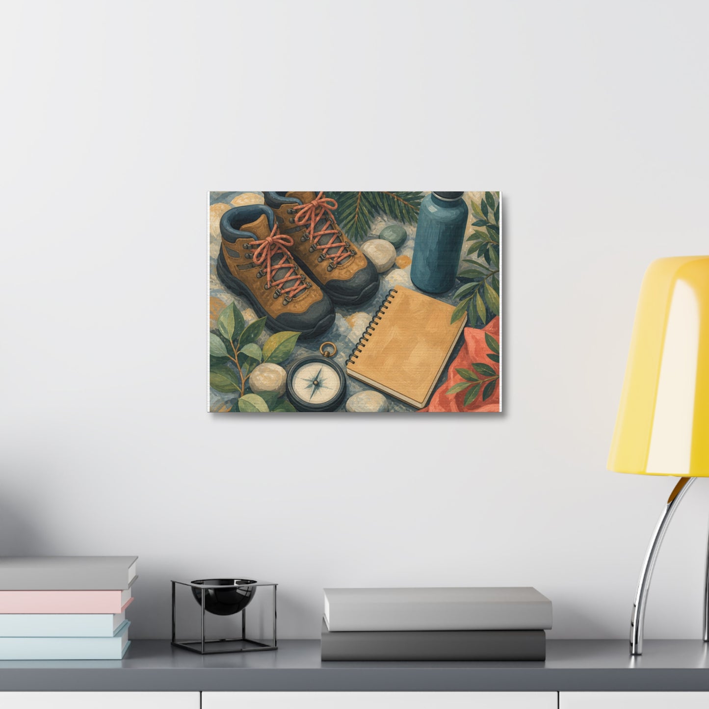 Quiet Hiking Trail Gear Art Canvas Art