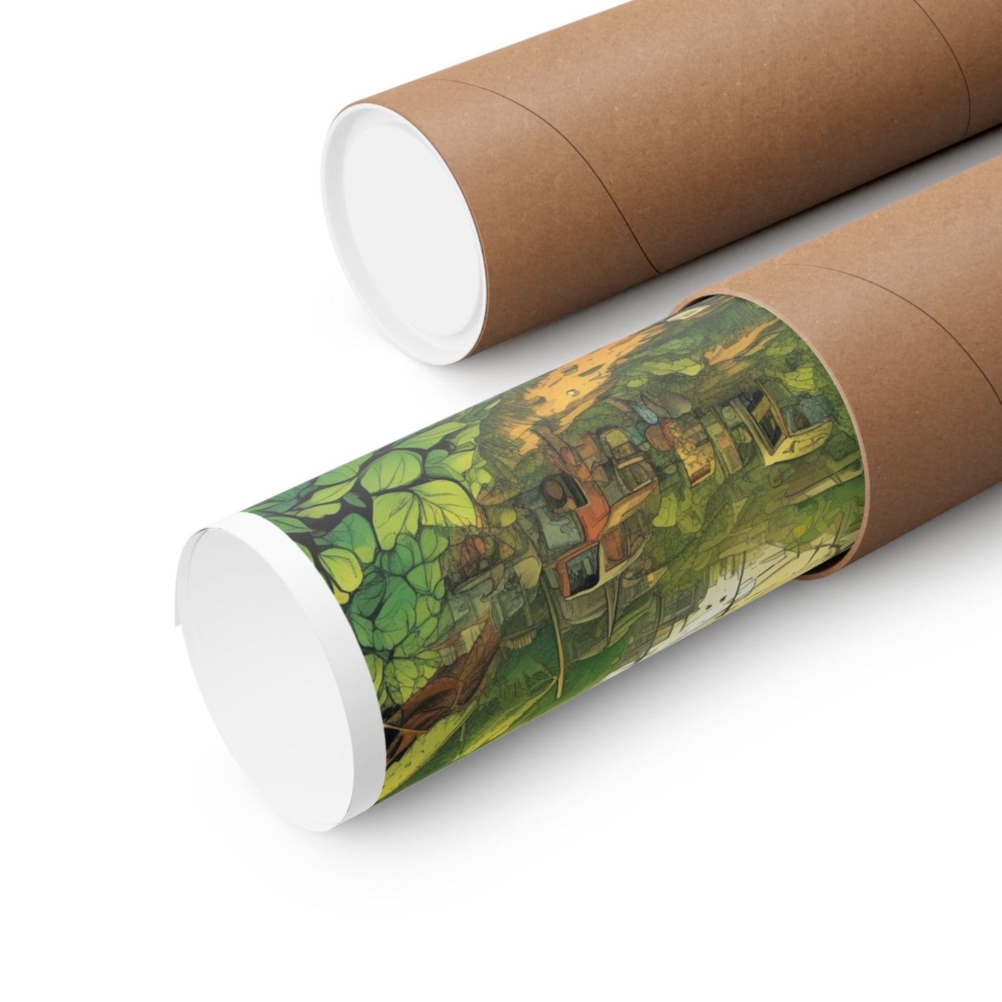 Cottage Road Landscape Nature Gift Art Poster