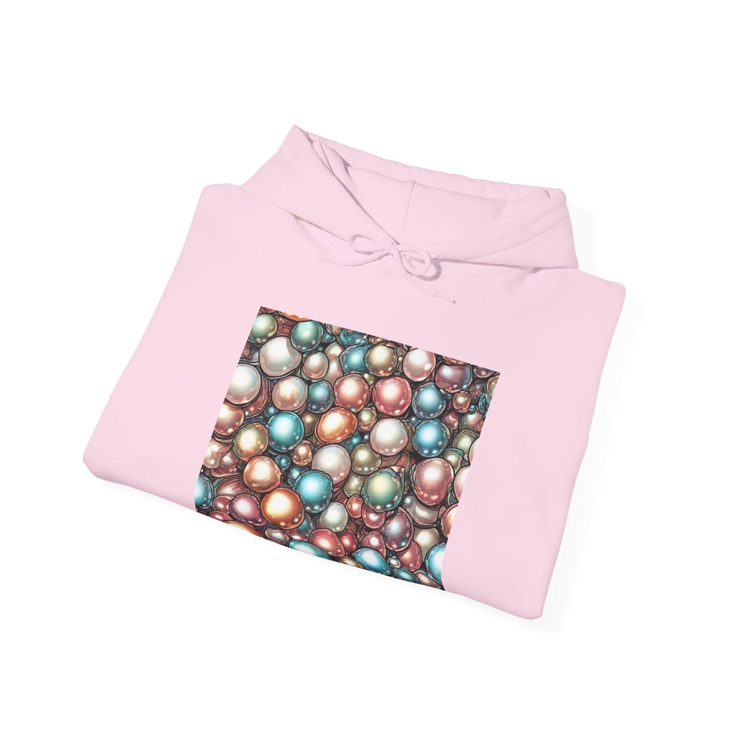 Rainbow Pearl Marble Abstract Gift Art Hoodie