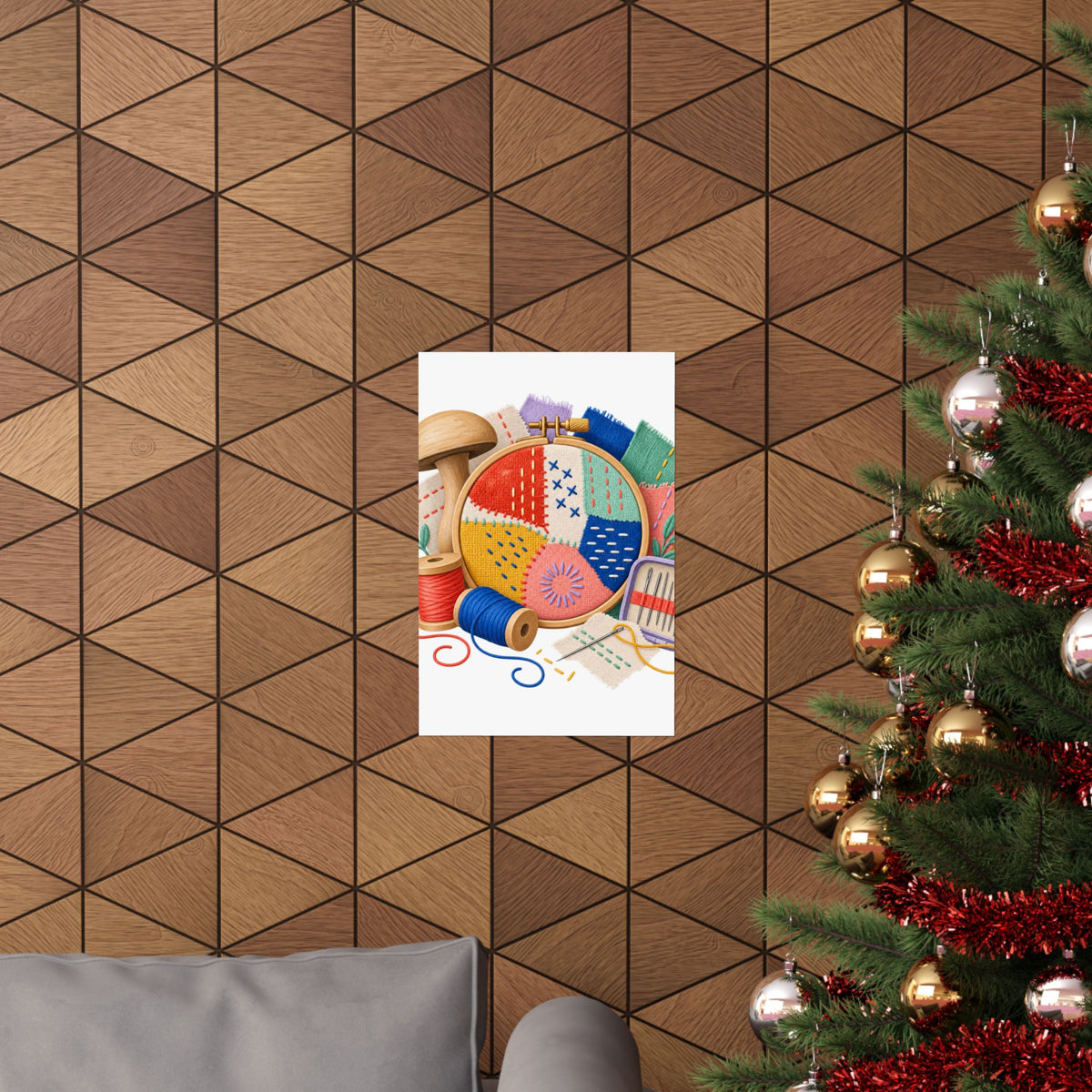 Colorful Visible Mending Workshop Poster