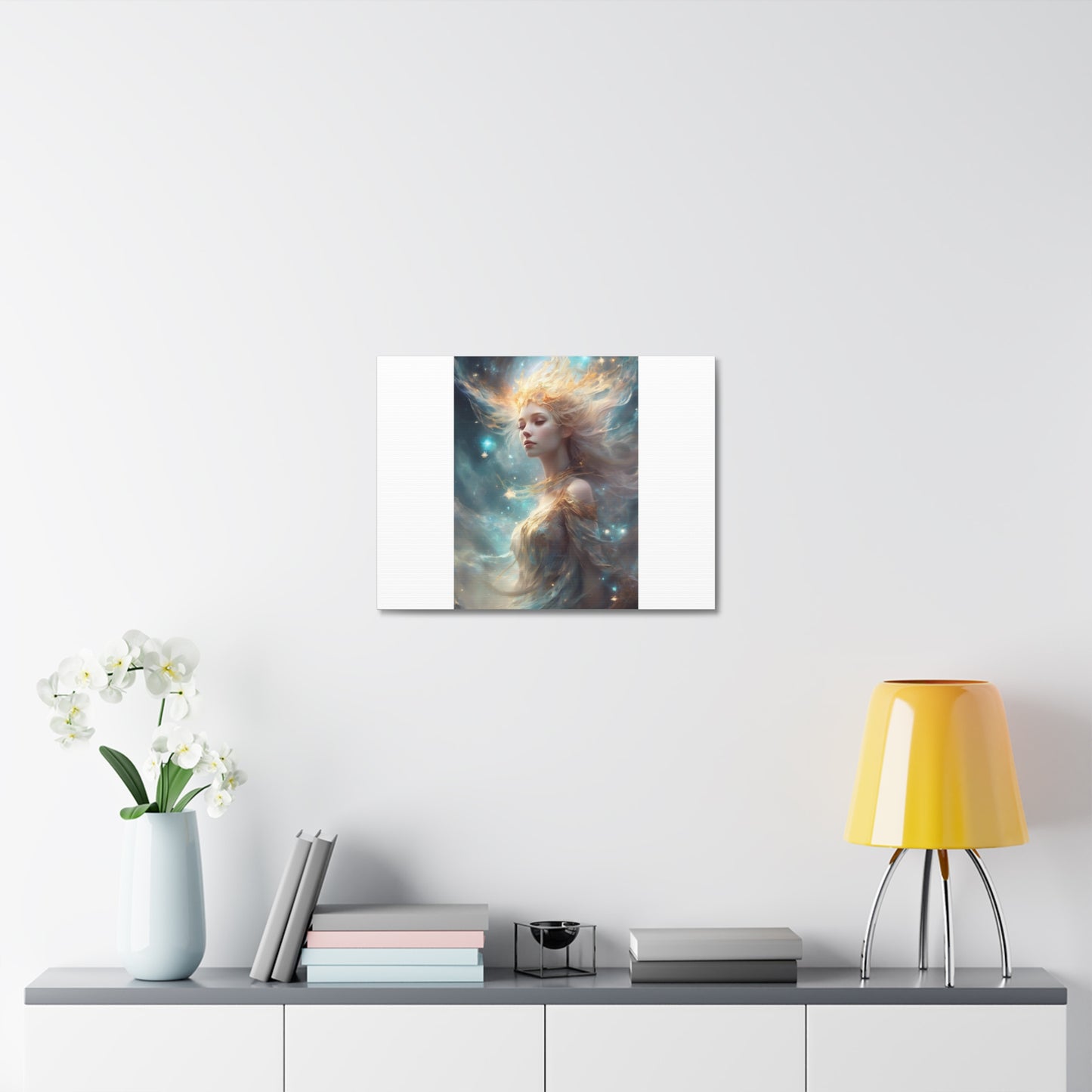Solar Celestial Spirit Fantasy Portrait Canvas