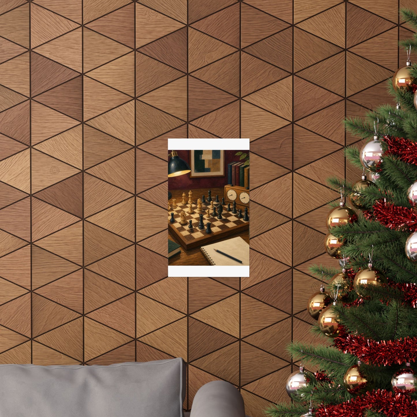Cozy Chess Strategy Game Hobby Poster