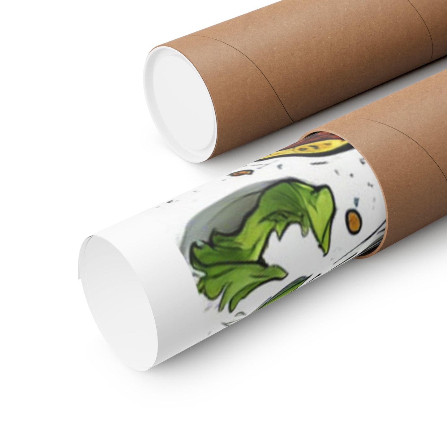 Bold Taco Illustration Foodie Gift Art Poster