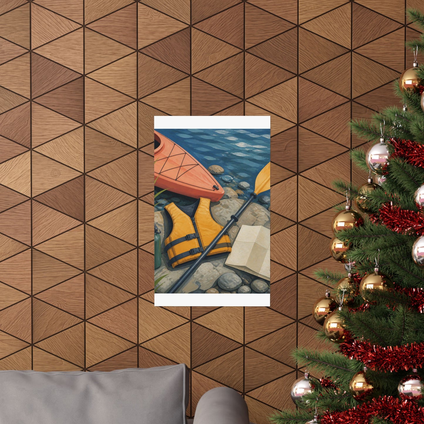 Calm Kayaking Adventure Art Poster
