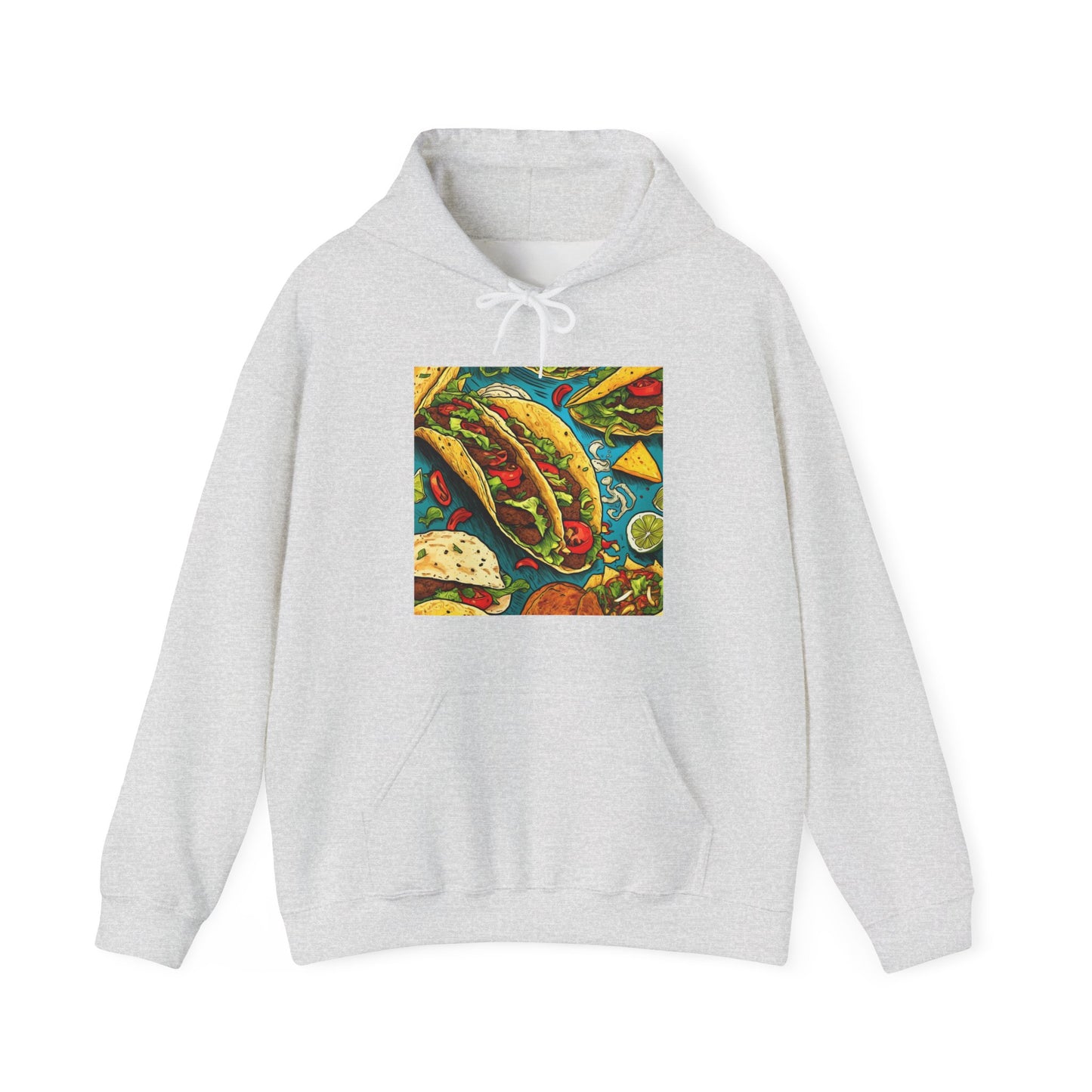 Taco Party Pattern Foodie Gift Art Hoodie