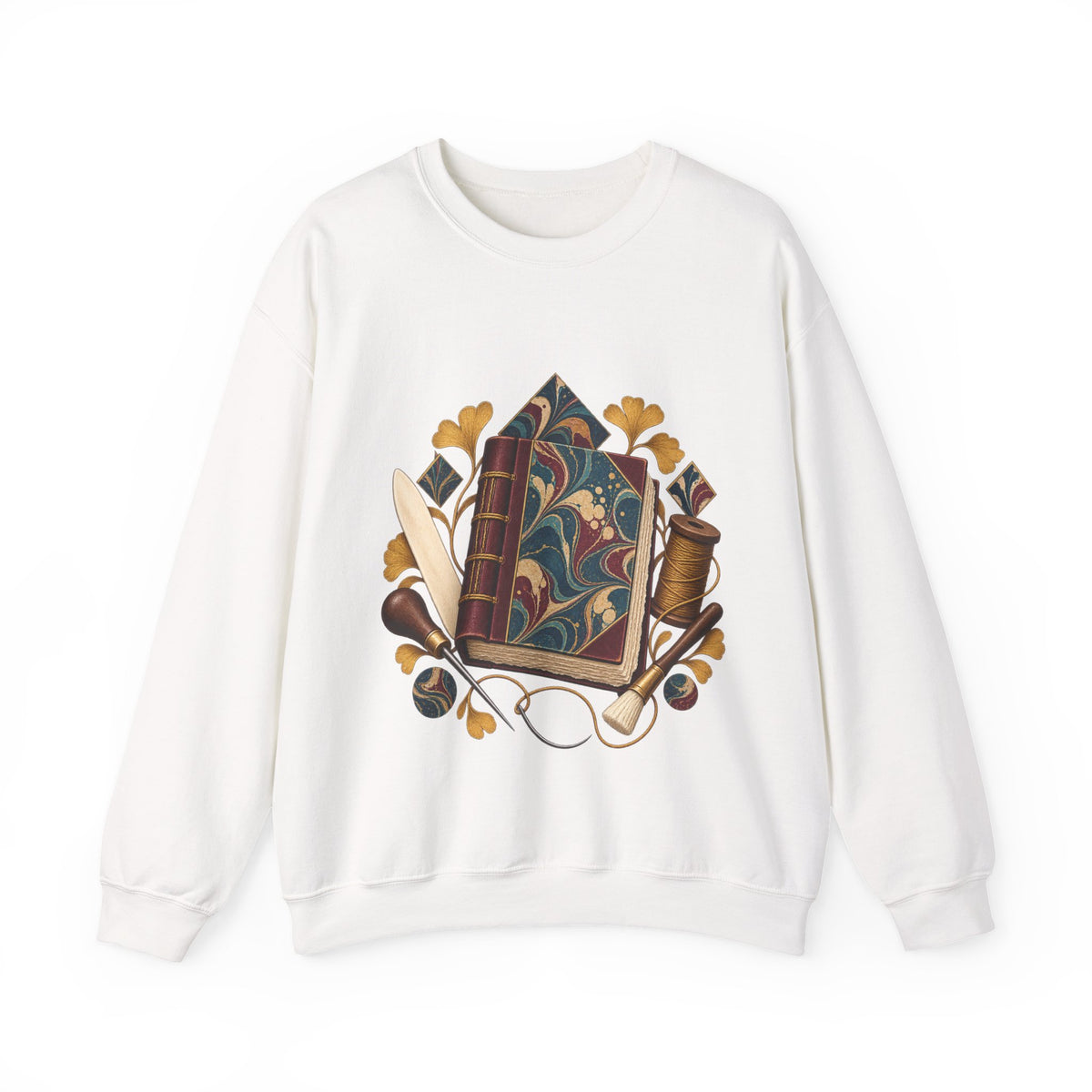 Traditional Marbled Bookbinding Workshop Sweatshirt