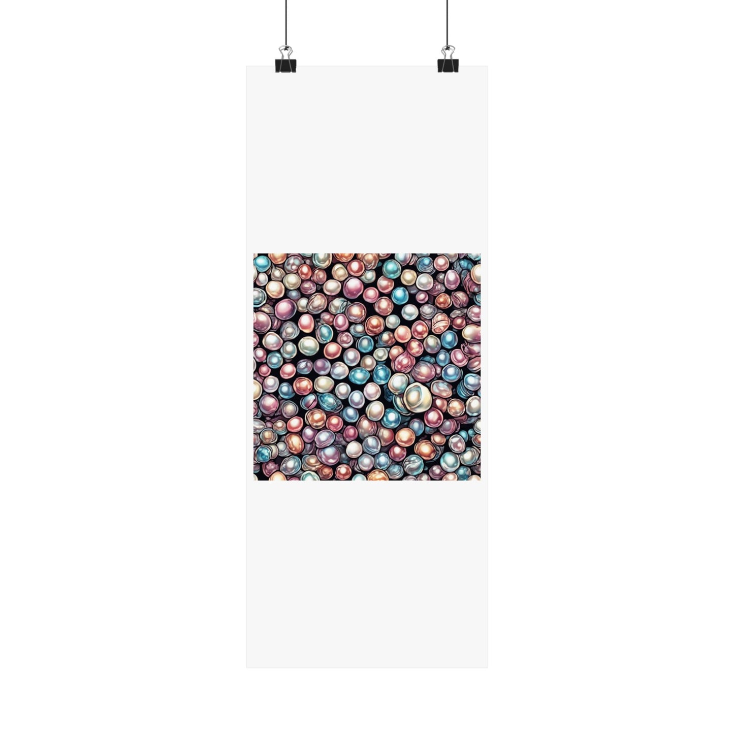 Pearl Bubble Pattern Abstract Gift Art Poster