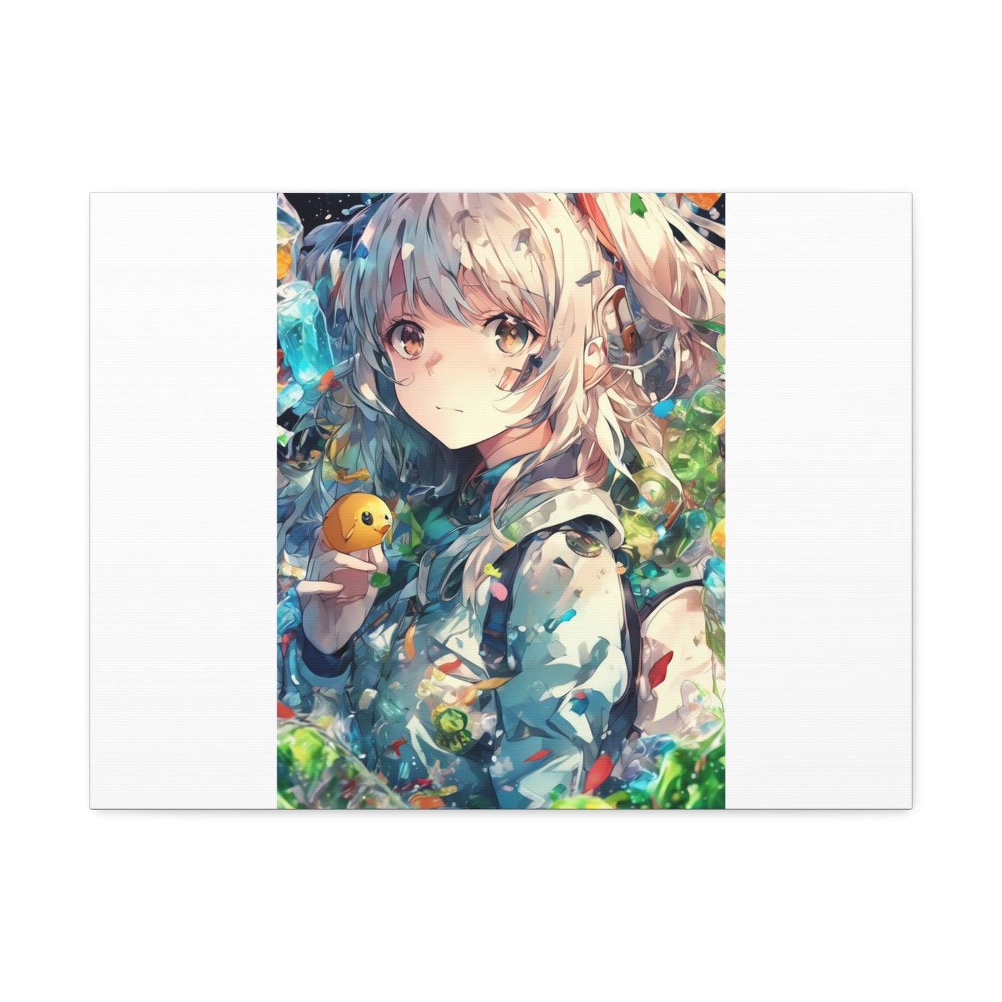 Crystal Bottle Anime Portrait Bright Room Canvas