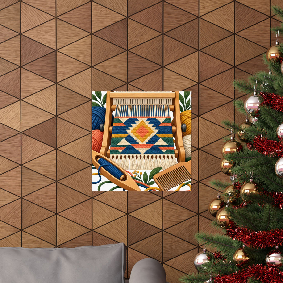 Geometric Hand Weaving Workshop Poster