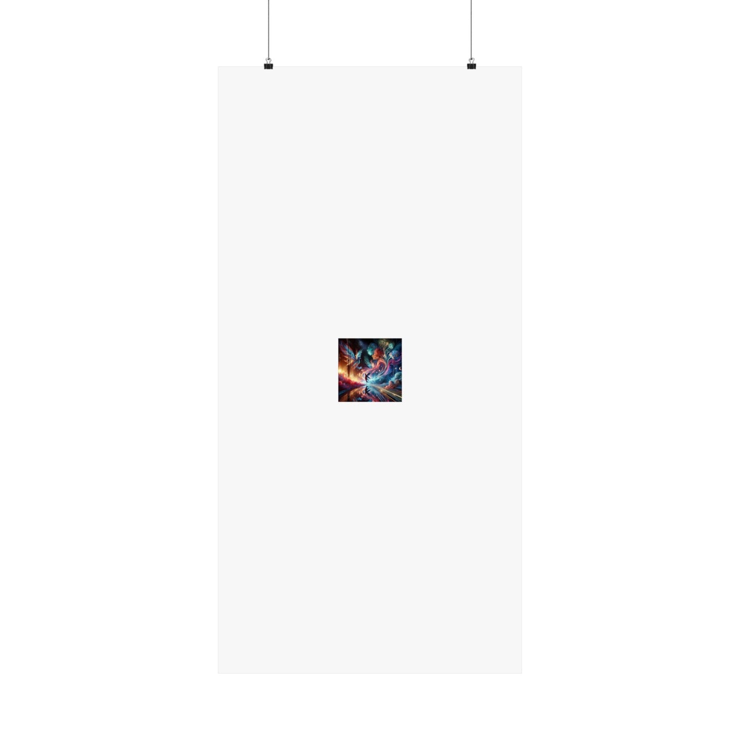 Cosmic Aurora Dancer Dreamscape Celestial Dance Poster
