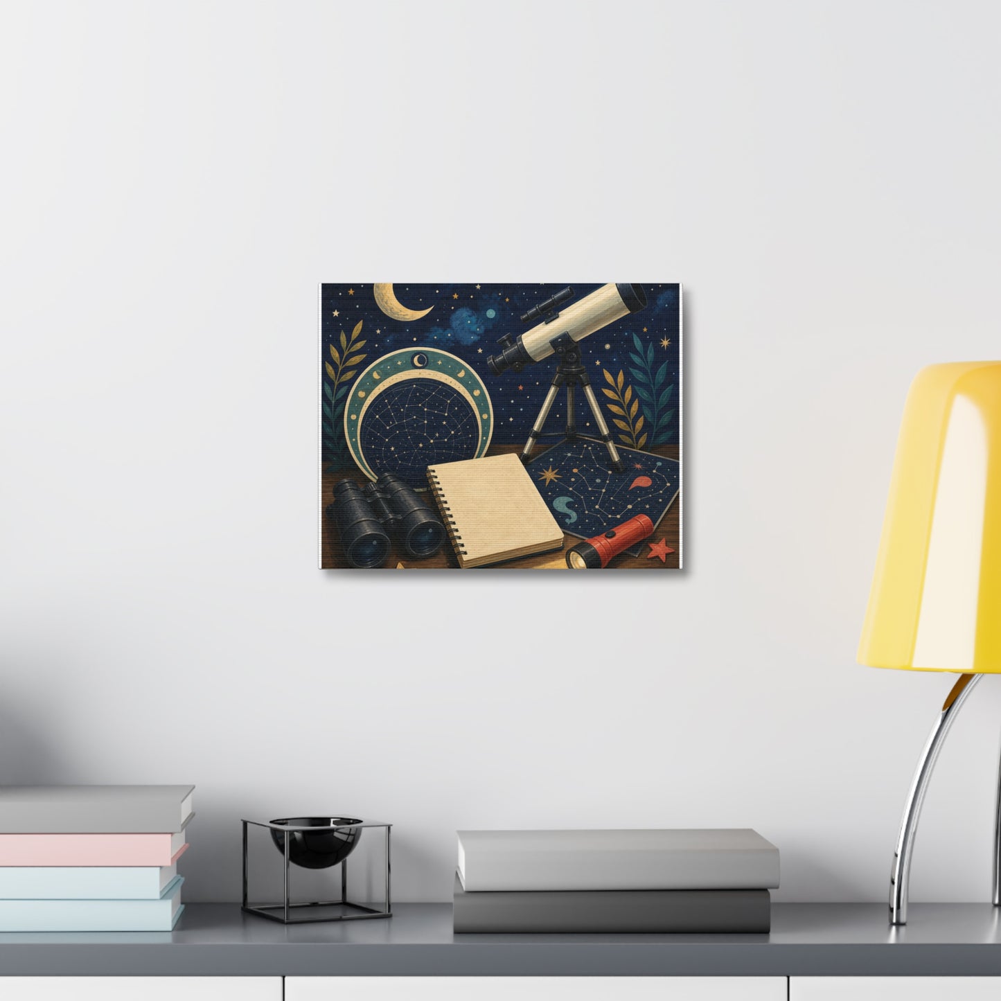 Classic Stargazing Astronomy Hobby Canvas Art
