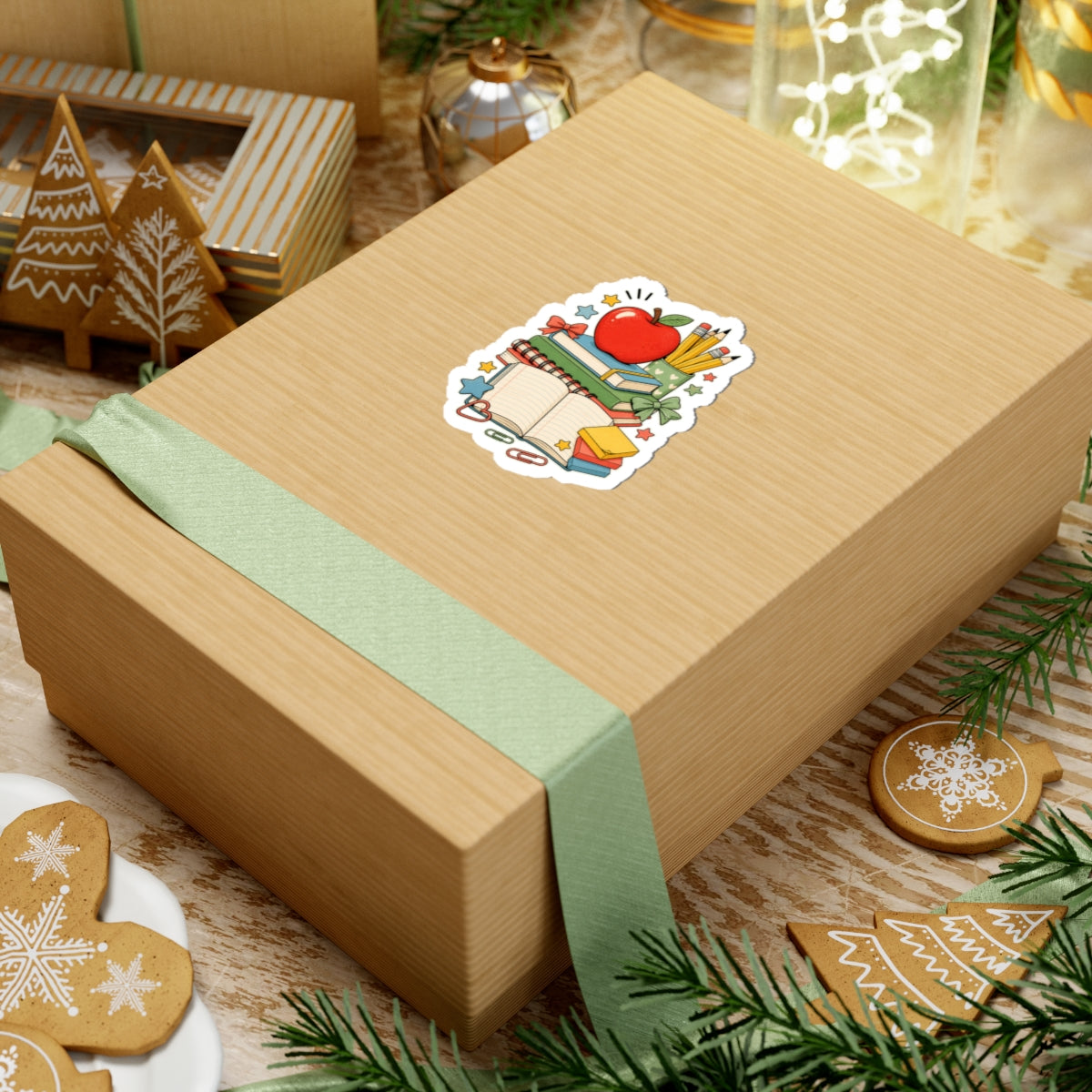 Apple Pencil Desk Stack Back To School Sticker