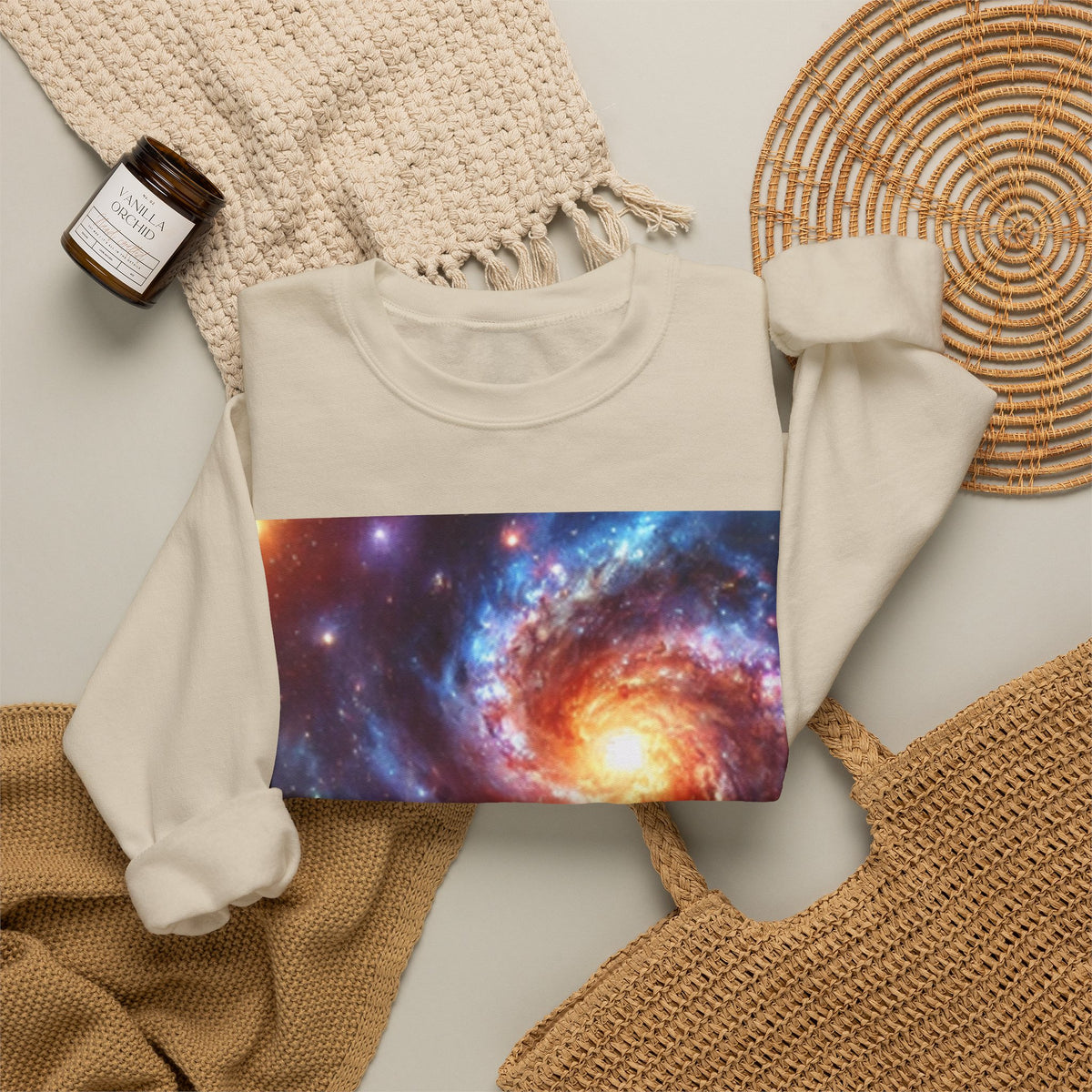 Galaxy Nebula Dreamscape Abstract Space Crew Sweatshirt Gift